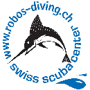 Logo robo's swiss scuba center  CH 6214 Schenkon