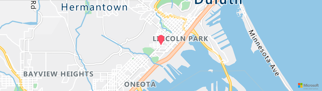 Map of the dive shop Lake Superior Divers Supply