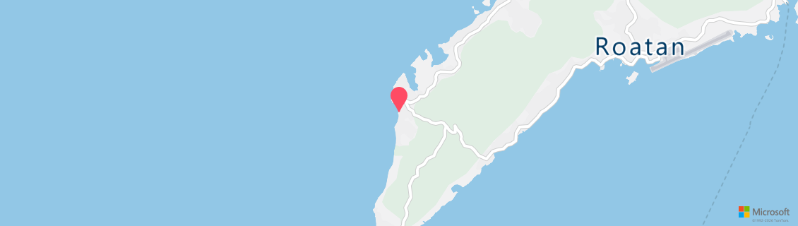 Umgebungskarte des Tauchshops Freedive Roatan