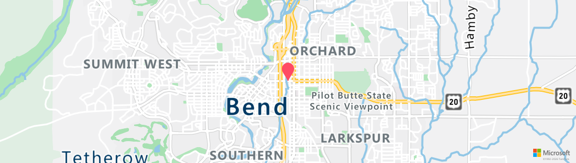 Map of the dive shop Central Oregon Diving LLC