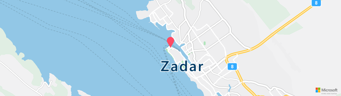 Map of the dive shop Medjunarodni cent. za podvodnu arheologiju u Zadru