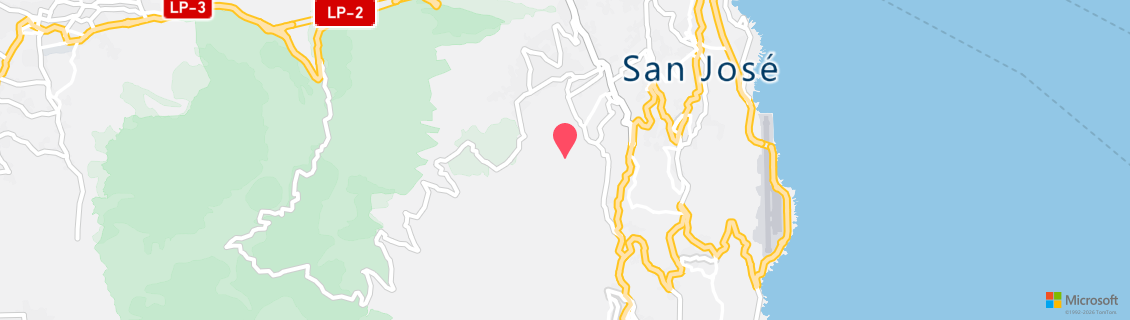 Map of the dive shop La Palma Diving Center