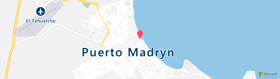 Map of the dive shop Freediving Patagonia