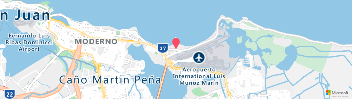 Map of the dive shop Ocean Sports