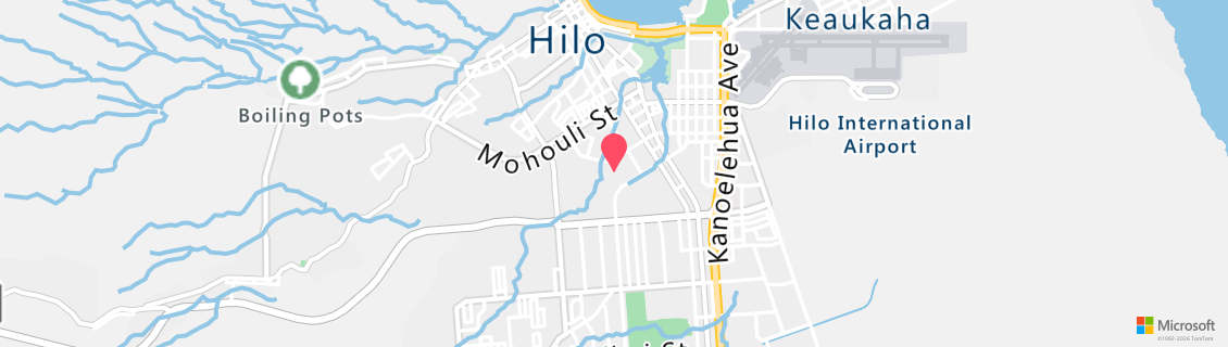 Map of the dive shop University of Hawaii at Hilo