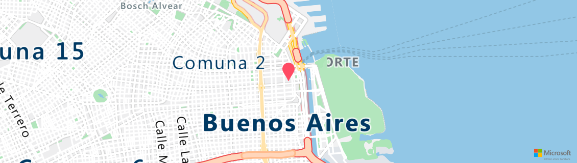 Map of the dive shop Argentina YMCA