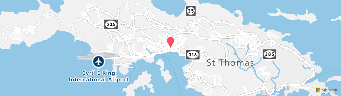 Map of the dive shop Coki Beach Dive Club