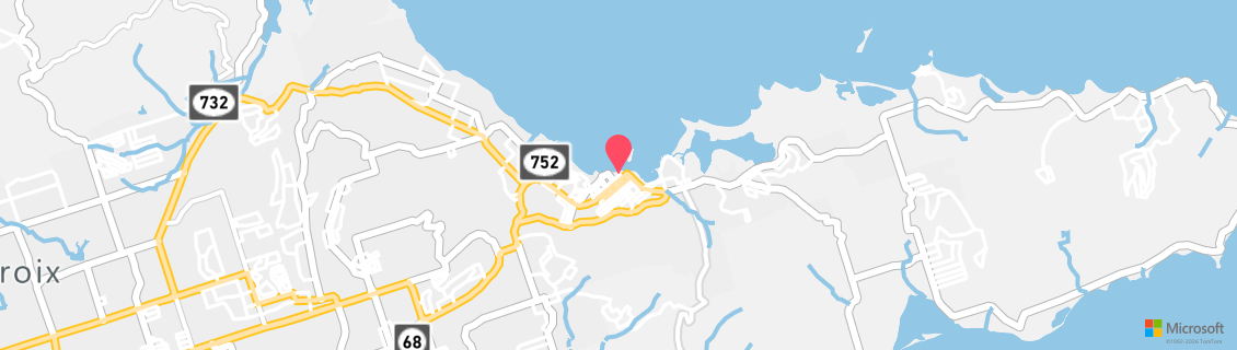 Umgebungskarte des Tauchshops St. Croix Ultimate Bluewater Adventures