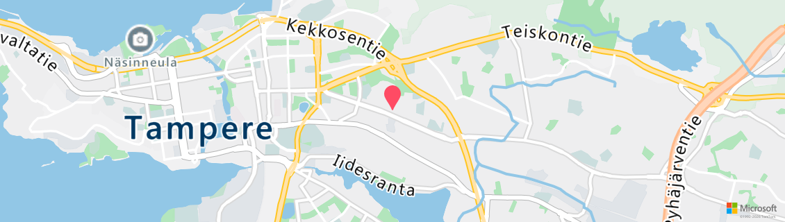 Map of the dive shop Tampereen Sukelluskeskus OY