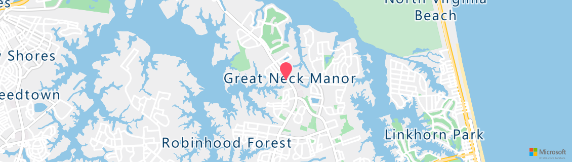 Map of the dive shop Lynnhaven Dive Center