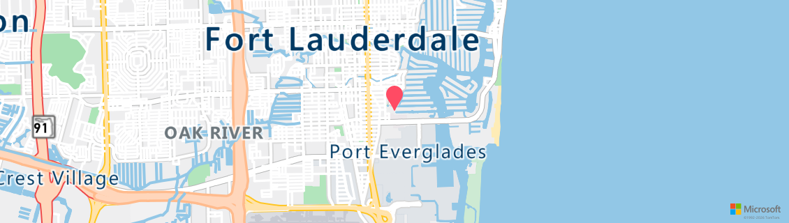 Map of the dive shop Brownie's Palm Beach Divers