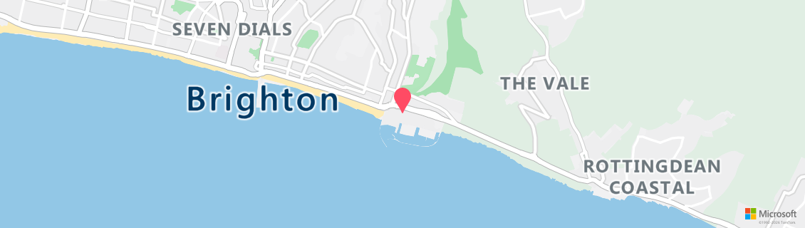 Umgebungskarte des Tauchshops Brighton Dive Centre