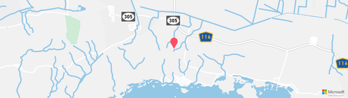 Map of the dive shop Paradise Scuba