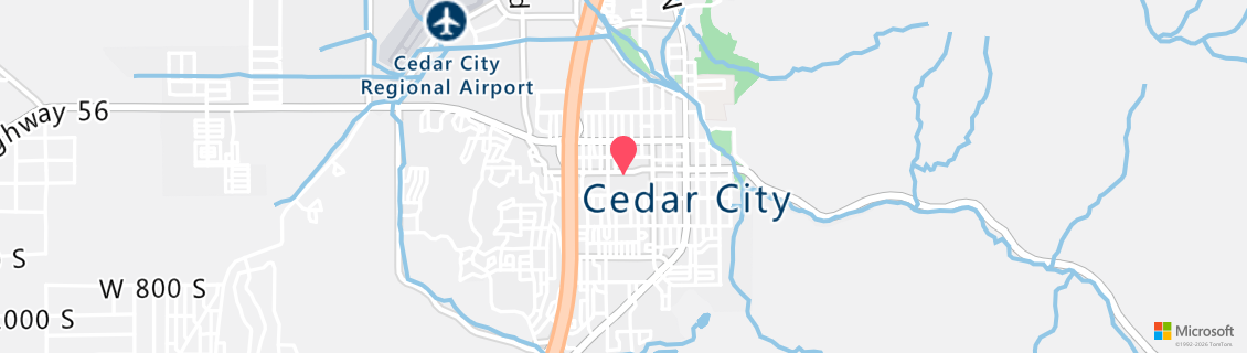 Map of the dive shop Southern Utah University