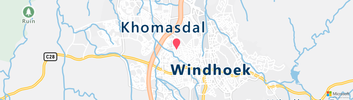 Map of the dive shop Chris Steenkamp