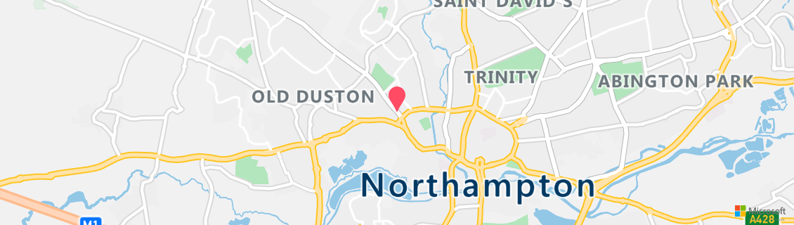 Umgebungskarte des Tauchshops Dive Northampton