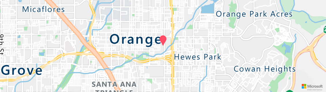 Map of the dive shop Orange County Scuba Center