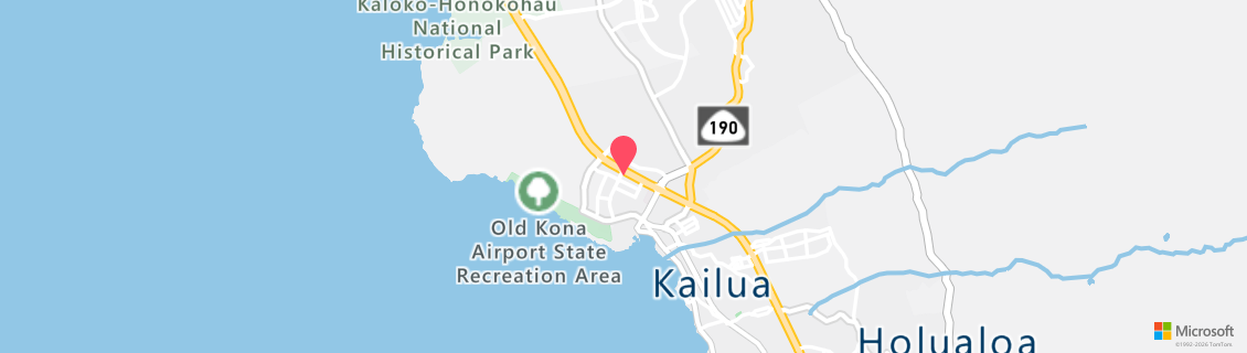 Map of the dive shop Big Island Divers