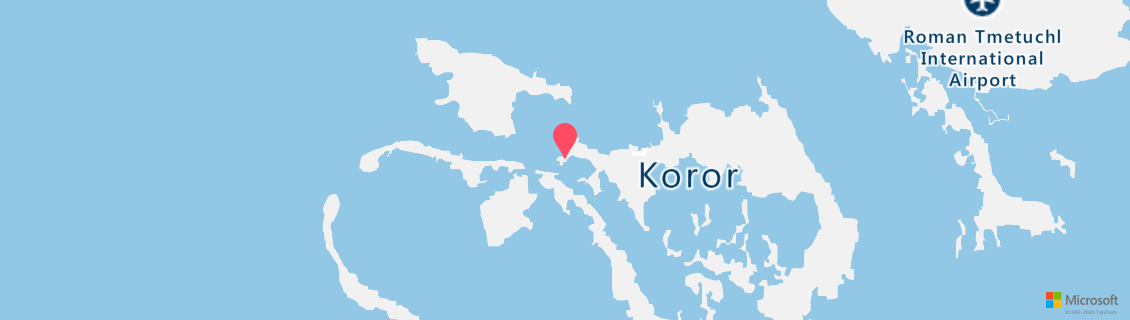 Map of the dive shop SEA WORLD PALAU