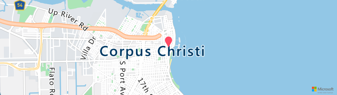 Map of the dive shop Corpus Christi Police Department