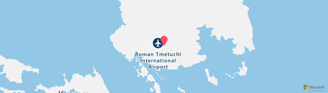 Map of the dive shop Ocean Hunter Palau