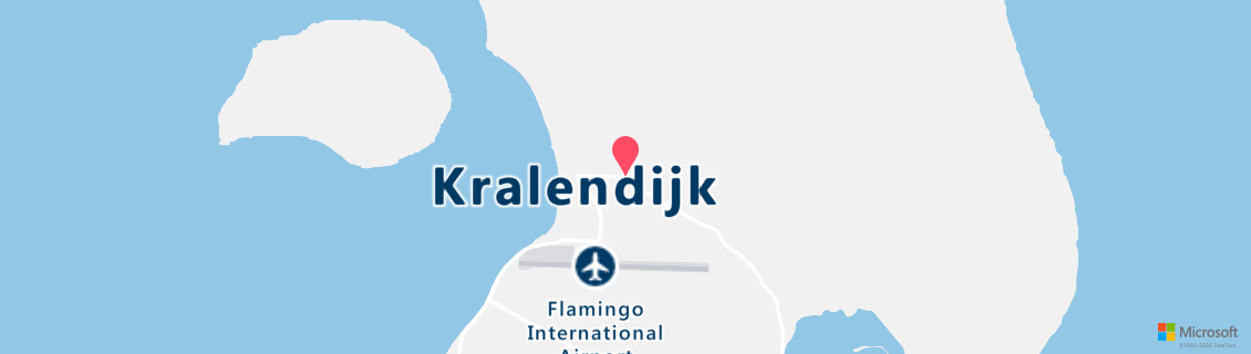 Map of the dive shop Tropical Divers Bonaire