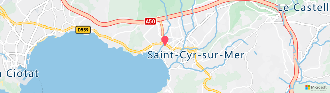 Umgebungskarte des Tauchshops Lecques Aquanaut Center