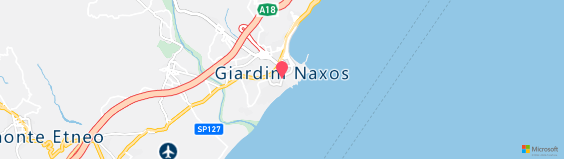 Map of the dive shop D.C. Capo Taormina