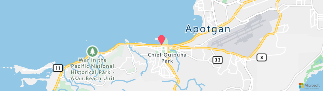 Map of the dive shop Guam Tropical Dive Station