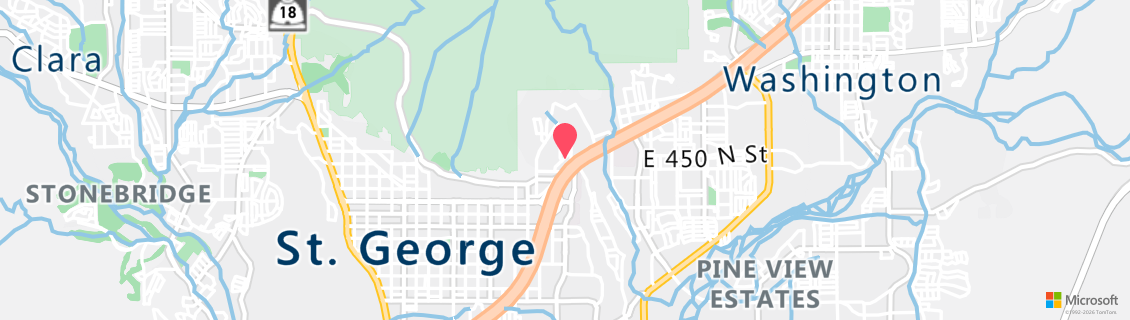 Map of the dive shop Access Scuba