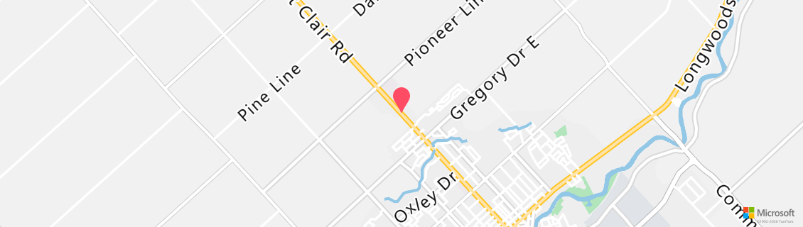 Map of the dive shop Red Devil Scuba Supplies