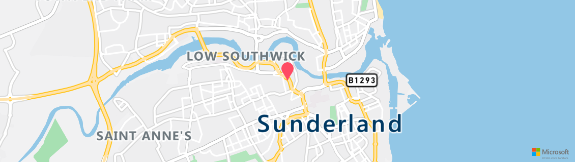 Umgebungskarte des Tauchshops Sunderland Scuba Centre