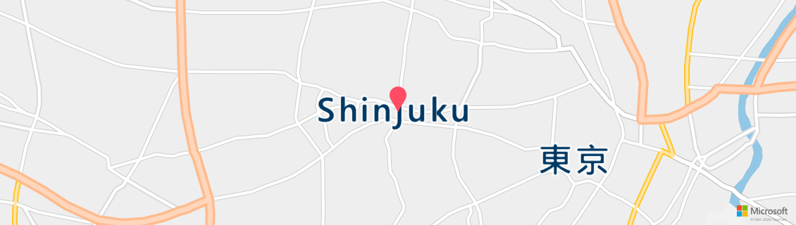 Map of the dive shop Marea Shinjuku