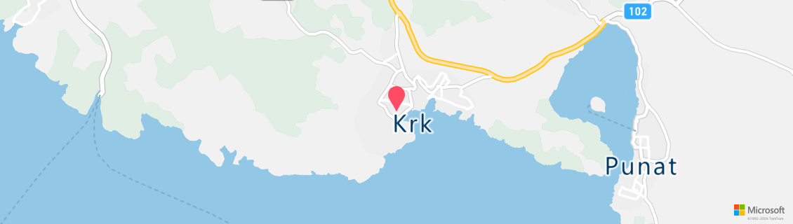 Map of the dive shop DIVER KRK