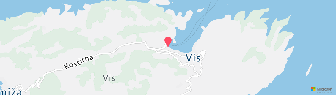 Map of the dive shop DODORO diving - Island Vis Croatia