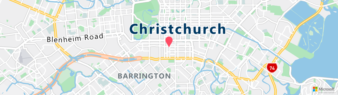 Map of the dive shop Dive HQ Christchurch