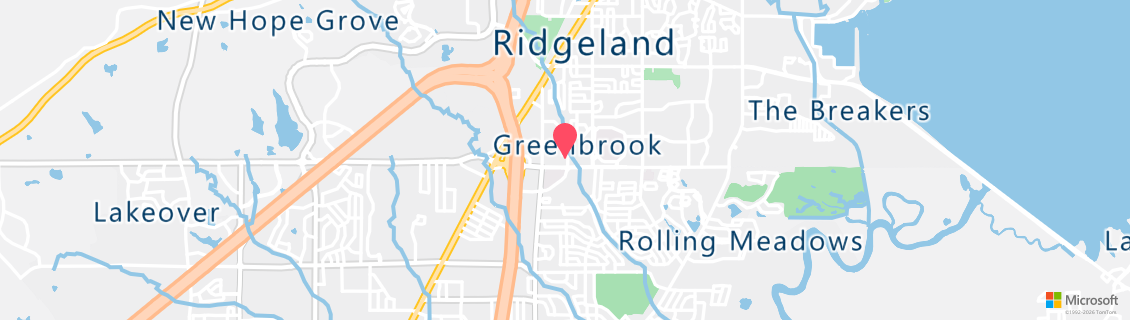 Map of the dive shop Deep South Scuba