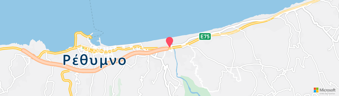 Umgebungskarte des Tauchshops Paradise Dive Center Rethymno