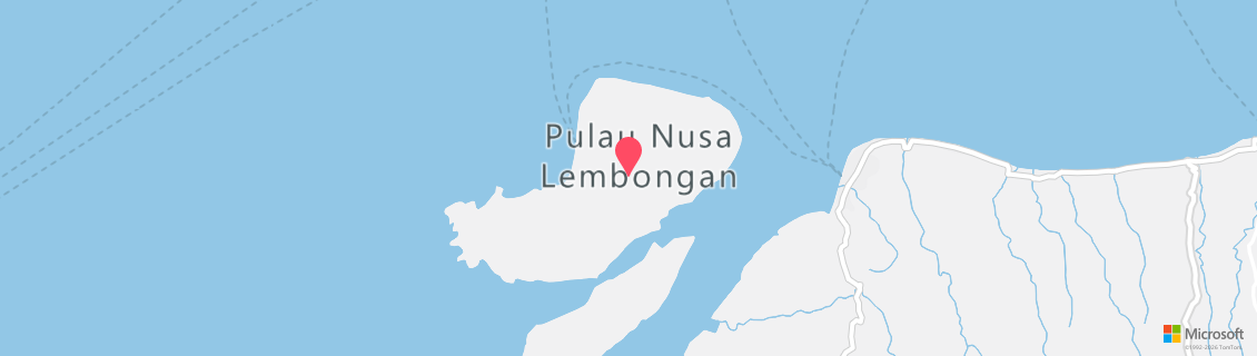 Map of the dive shop One Breath Lembongan