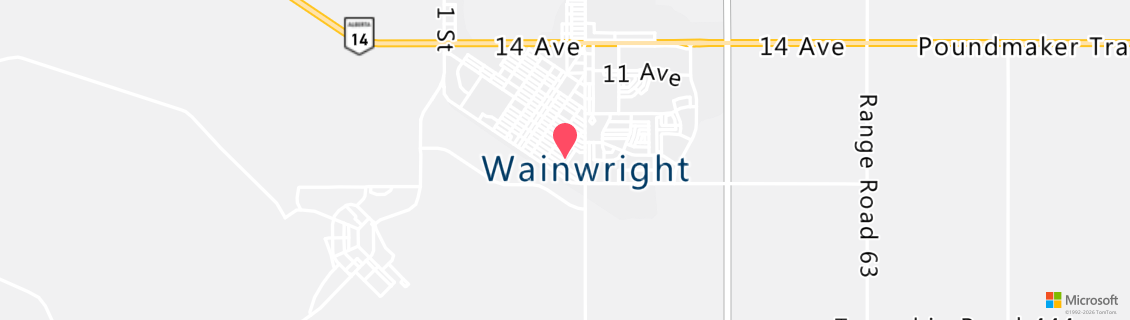 Umgebungskarte des Tauchshops Alberta Adventure Divers