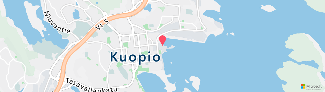 Map of the dive shop Kuopion Seikkailukeskus OY