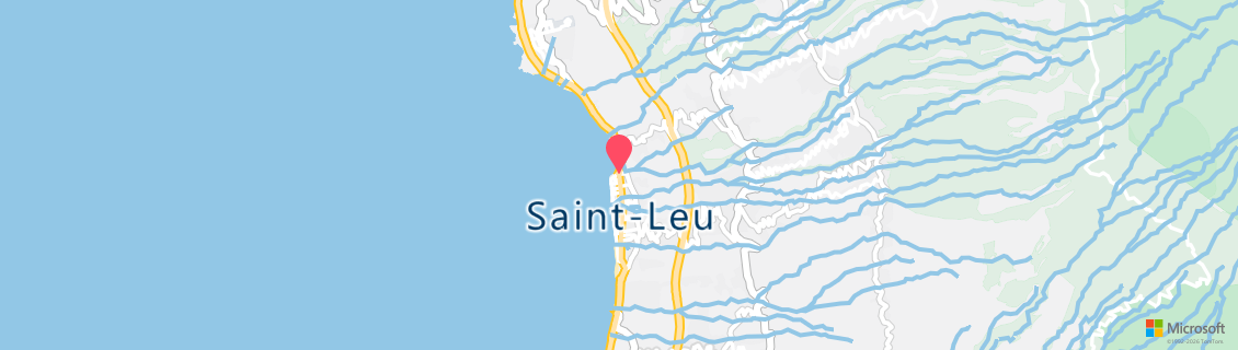 Map of the dive shop BLEU OCEAN