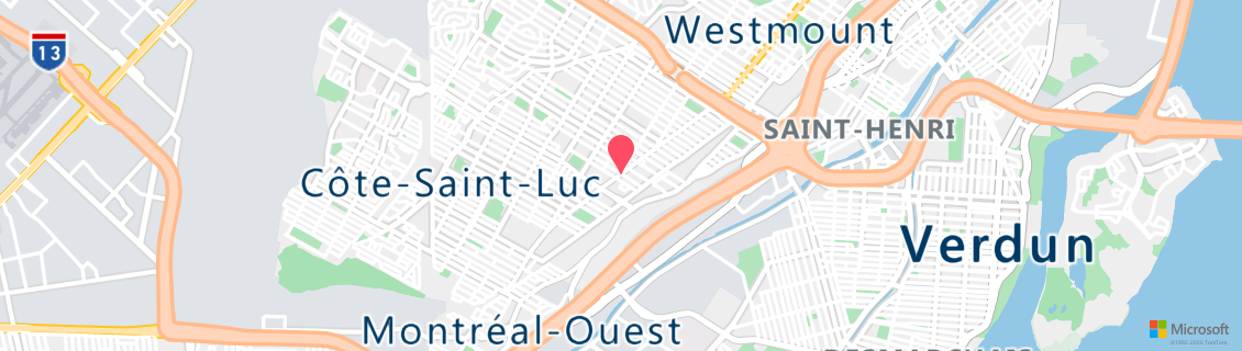 Map of the dive shop Total Diving Montreal