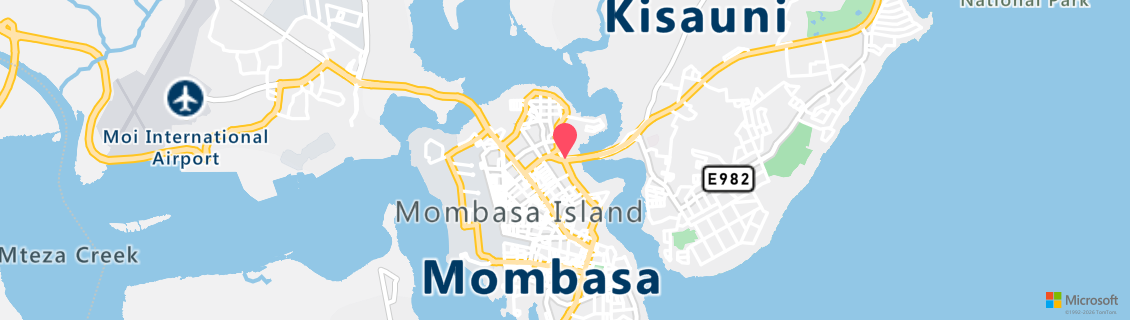 Map of the dive shop Diani Marine, Ltd.