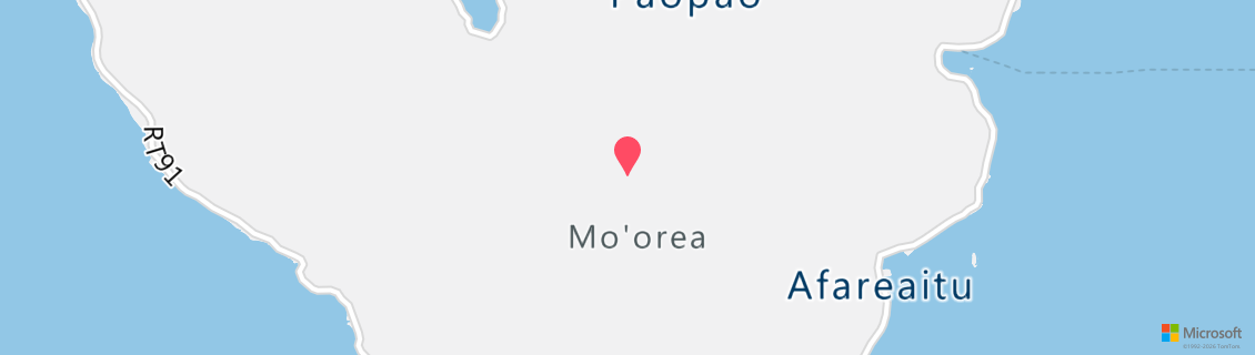 Map of the dive shop TOPDIVE Moorea