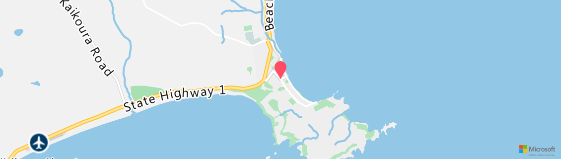 Map of the dive shop Dive Kaikoura, NZ