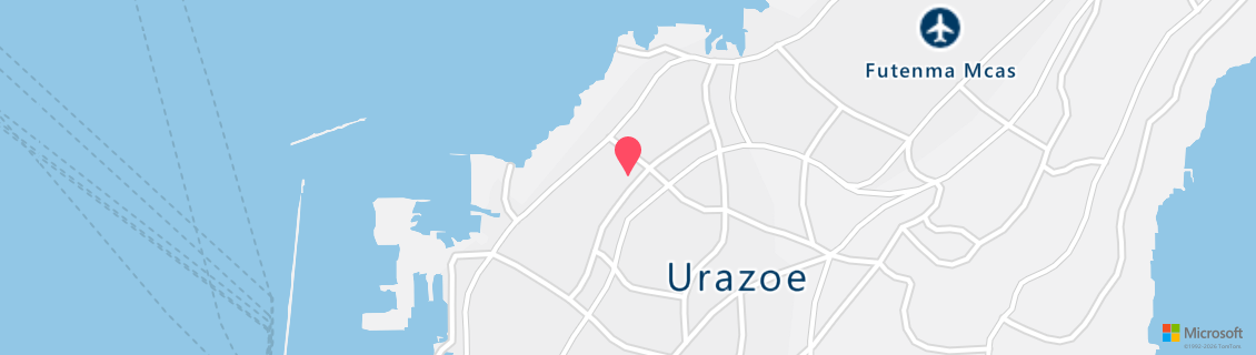 Map of the dive shop Okinawa J.Boy Diving Club