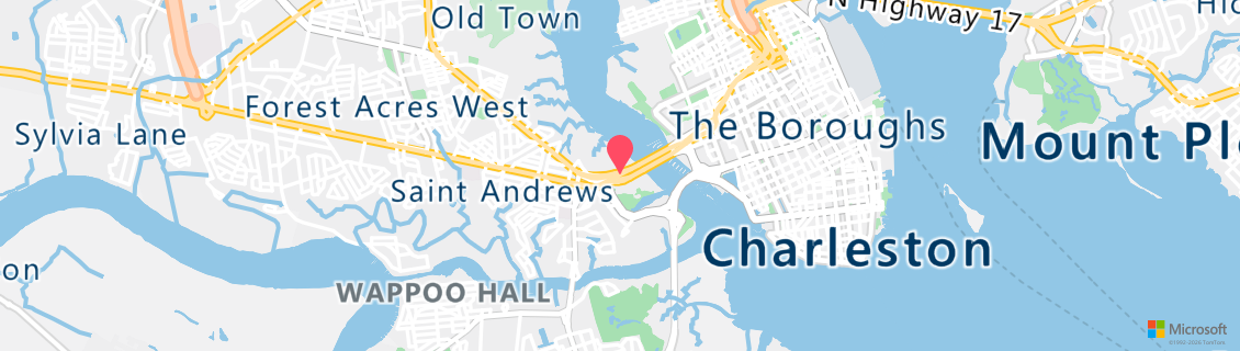 Umgebungskarte des Tauchshops Charleston Scuba